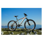 Detský bicykel 24" Kross Level JR 2.0 lesklý grafitovo-oranžový